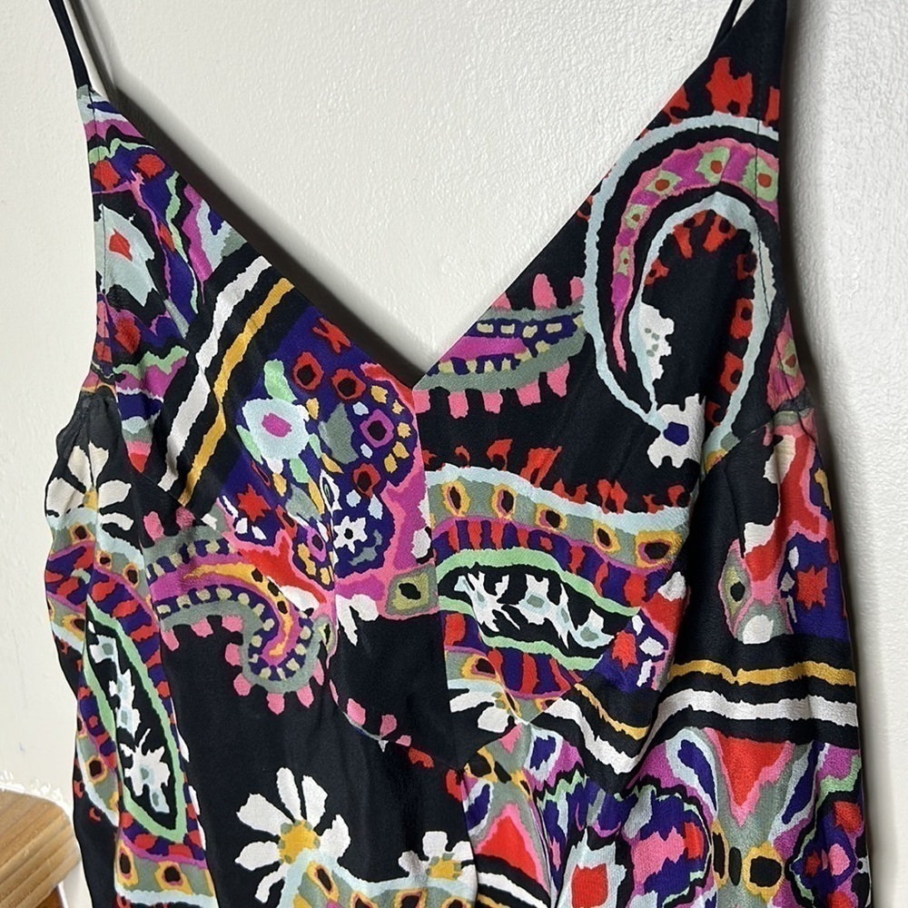 ANTHROPOLOGIE HD IN PARIS Moon Struck Asymmetrical 100% Silk Cami Top Si… - Picture 5 of 14